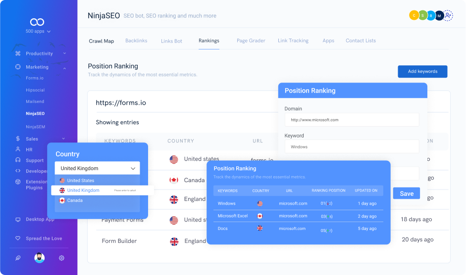 rank tracker leave note